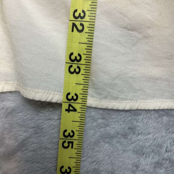 Voluminous Boho Puff Sleeve Mini Dress Womens OS Cream Backless Tie Back - Picture 8 of 10